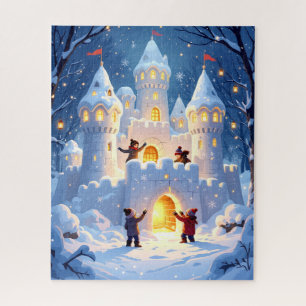 Magisches Schneeschloss Winter Wunderland
