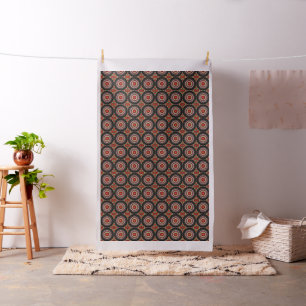 Magisches Schwarz und Rot Mandala Stoff