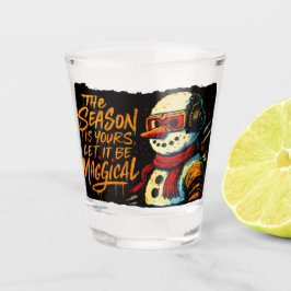 Magisches Snow-Bro-Shotglas funky Weihnachtsfeier Schnapsglas