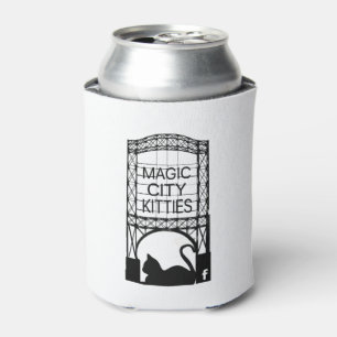 Magisches Stadt-Kätzchen Coozie Dosenkühler