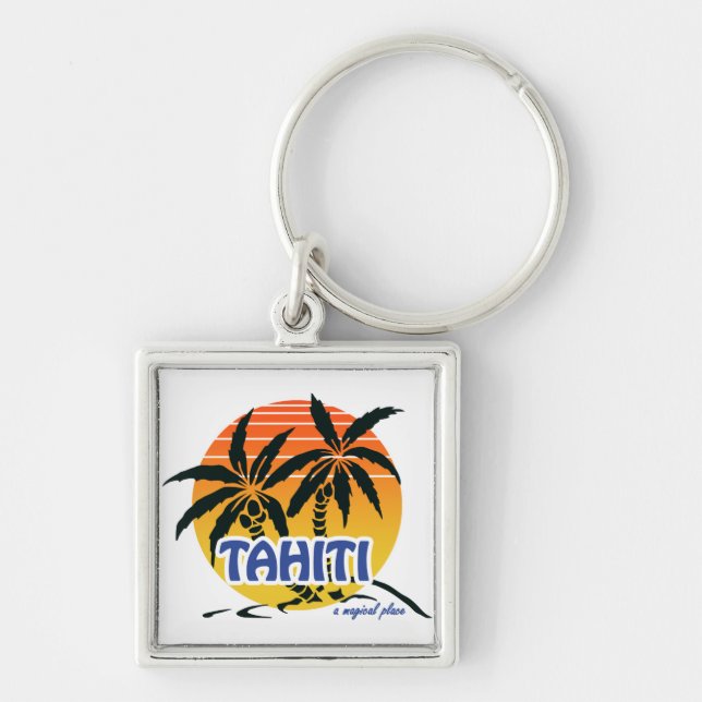 Magisches Tahiti Schlüsselanhänger (Vorne)