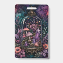 Magisches Terrarium Kristall und Pilz Whimsigoth