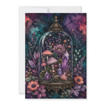 Magisches Terrarium Kristall und Pilz Whimsigoth