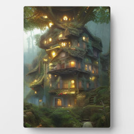 Magisches Treehouse Colony Tabletop Fotoplatte