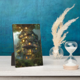Magisches Treehouse Colony Tabletop Fotoplatte