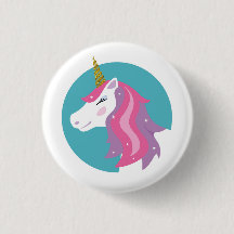 Magisches Unicorn-Button-Abzeichen