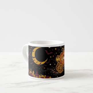 Magisches Vintage-Halloween-Banner Espressotasse