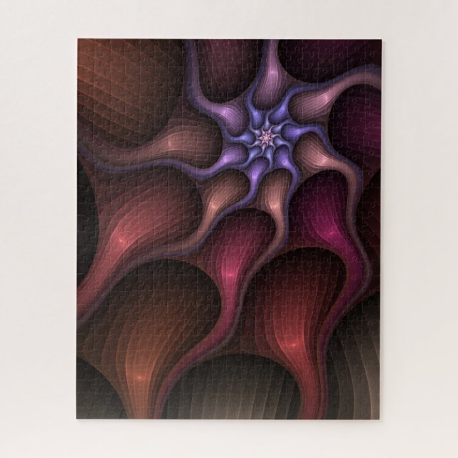 Magisches Wachstum Modernes Abstraktes farbiges Fr (Vertikal)