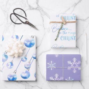 Magisches Weihnachtsbaumpapier Geschenkpapier Set