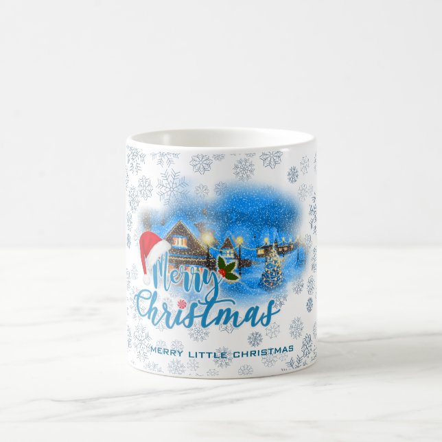 Magisches Weihnachtsdorf Kaffeetasse (Mittel)