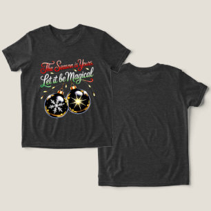 Magisches Weihnachtsornament für Mädchen Charmante Tri-Blend Shirt