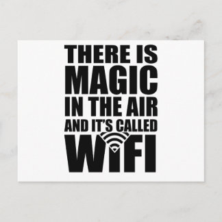 Magisches WiFi Postkarte