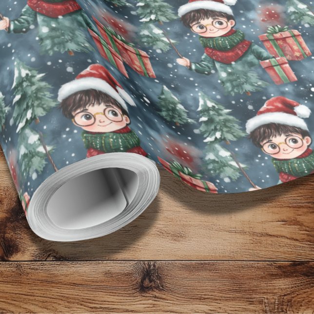 Magisches Zaubererpapier Geschenkpapier (Christmas Wizard Wrapping Paper )