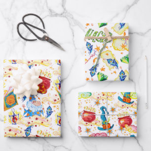 Magisches Zauberpapier-Set 3 Geschenkpapier Set