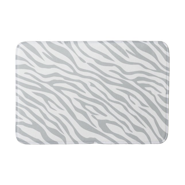 Magisches Zebra-Streifen-Klicken, zum der grauen Badematte (Vorderseite)