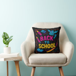Magisches Zurück zur Schule - Fantasiedesign Kissen