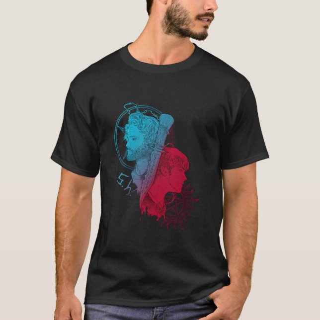 Maglietta maniche corte unisex nera Sam Winchester T-Shirt (Vorderseite)