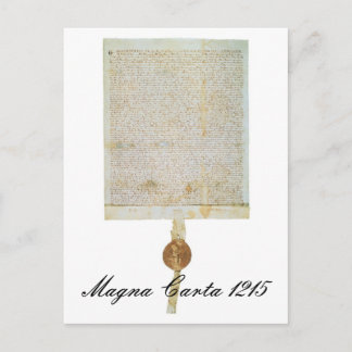 Magna Carta Libertatum - 1215 Postkarte