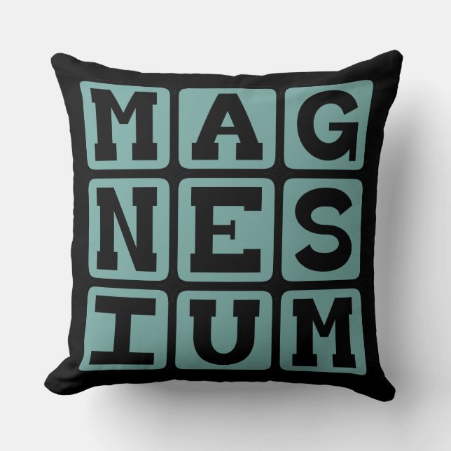 Magnesium, chemisches Element Kissen (Vorderseite)