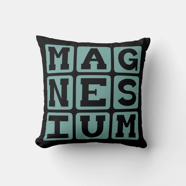 Magnesium, chemisches Element Kissen (Vorderseite)