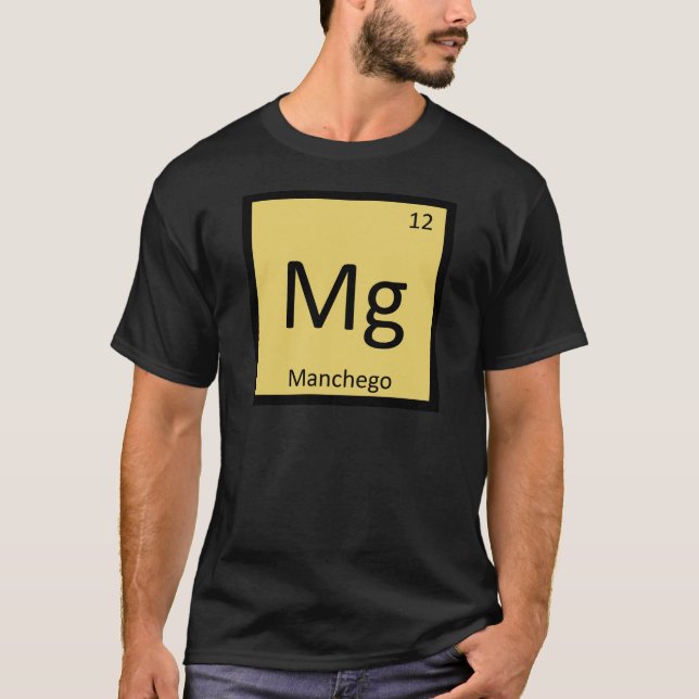 Magnesium - Manchego Käse-Chemie-Periodensystem T-Shirt (Vorderseite)