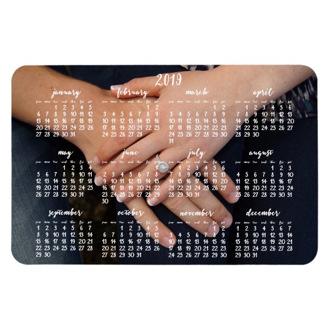 Magnet 2019 Magnetkalender Foto 4x6 (Horizontal)