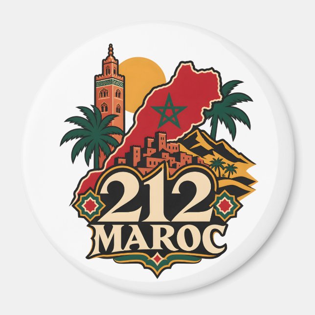 Magnet 212 Marokko (Vorne)