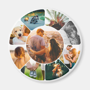 Magnet 9 Foto gerundet