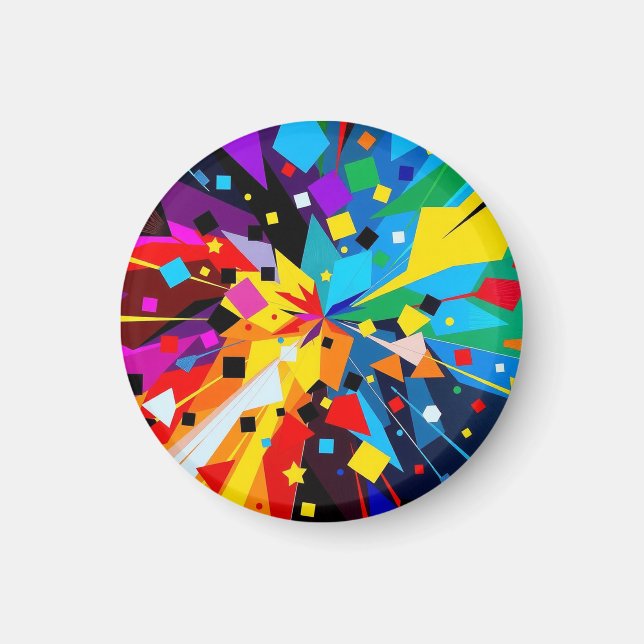 Magnet - Abstract geometric art (Vorne)