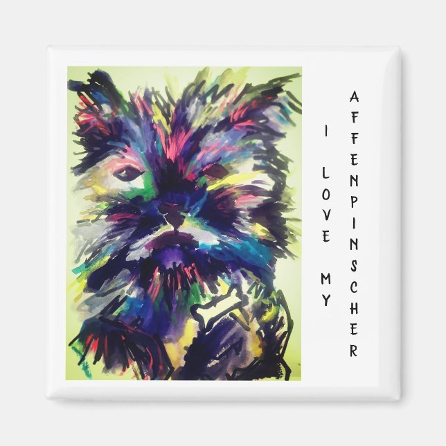 Magnet Affenpinscher (Devant)