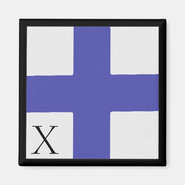 Magnet Alphabet Letter X für die automatische Flag (Vorne)