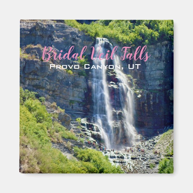 Magnet-Andenken Bridal Veil Falls, UT Magnet (Vorne)