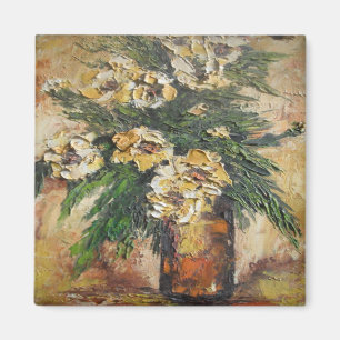 Magnet Ann Hayes malen gelbe Blumen in Vase