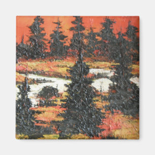 Magnet Ann Hayes Malerei Baum Delight
