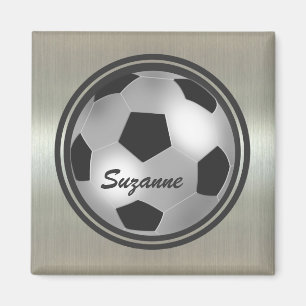 Magnet argenté nommé personnalisable de ballon de