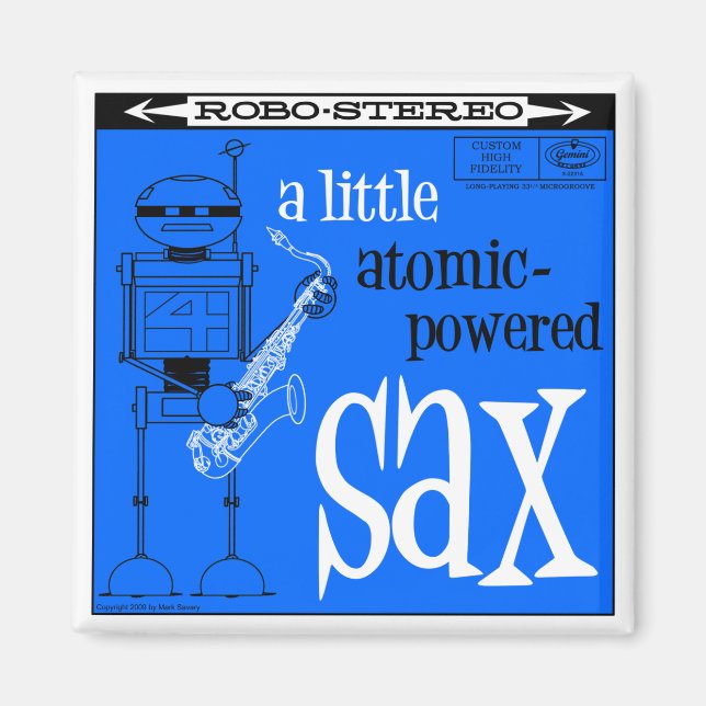 Magnet "ATOMIC SAX" Herbstsee (Vorne)