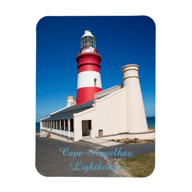 Magnet avec image du phare du Cap Augalhas (Vertical)