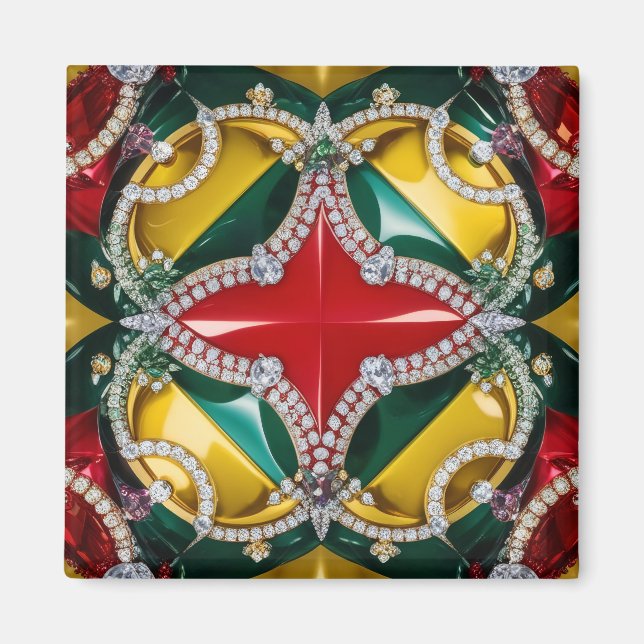 Magnet avec Los Angeles Colors Design (Devant)