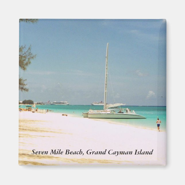 Magnet avec photo Grand Cayman (Devant)
