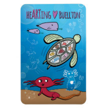Magnet - Axolotls Untermeer - Buellton.Art