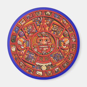 Magnet: Aztekischer Sonnenstein Magnet