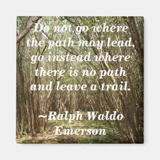 Magnet: Baumweg mit Inspiration... - Maßgeschneide Magnet