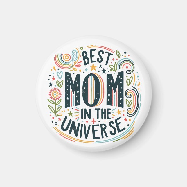 Magnet Best Mom in the Universe (Devant)