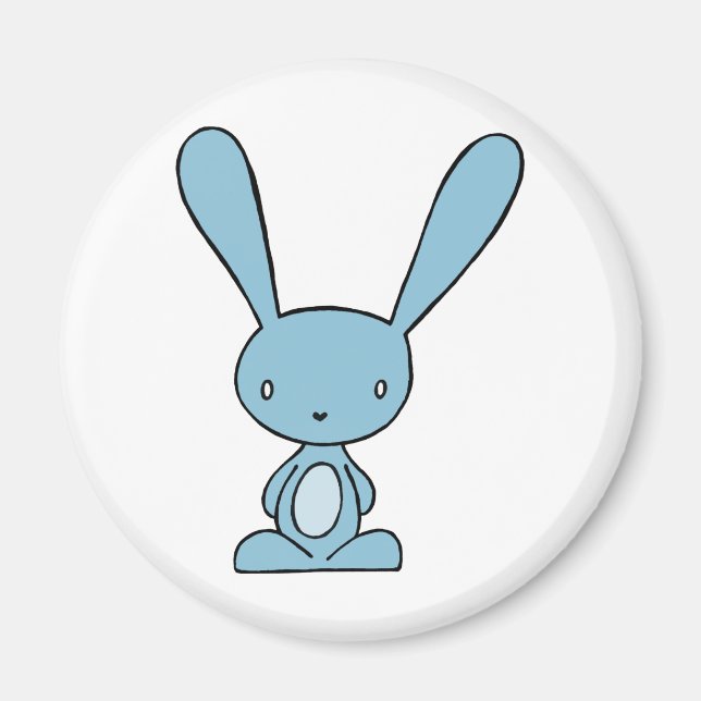 Magnet bleu Bunny (Devant)