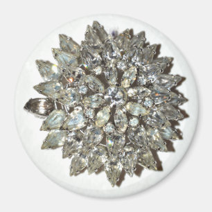 Magnet Bling Rockabilly Starburst Vintage Brooch