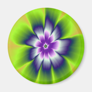 Magnet Blue Green und Violet Daisy Blume