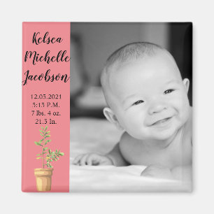 Magnet Bohemian Cactus Su, Faire-part de naissance