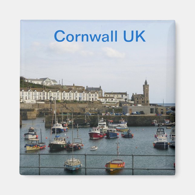 MAGNET - Boote im Dorfhafen - Cornwall (Vorne)