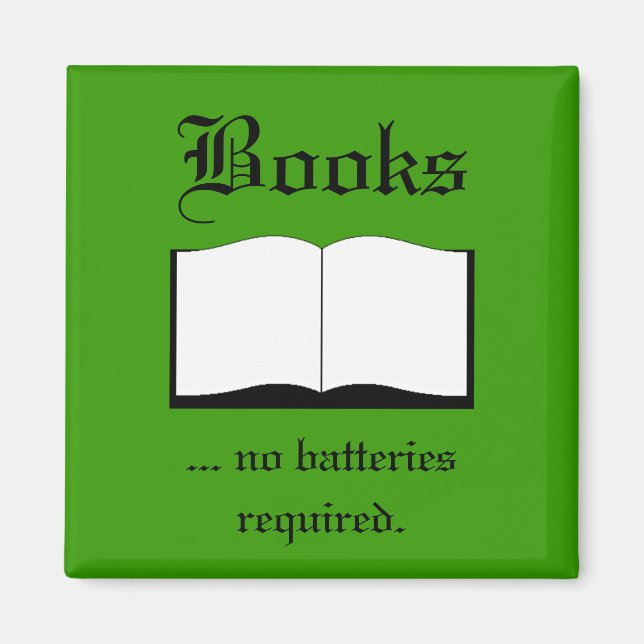 Magnet - Bücher ... keine Batterien benötigt (Vorne)