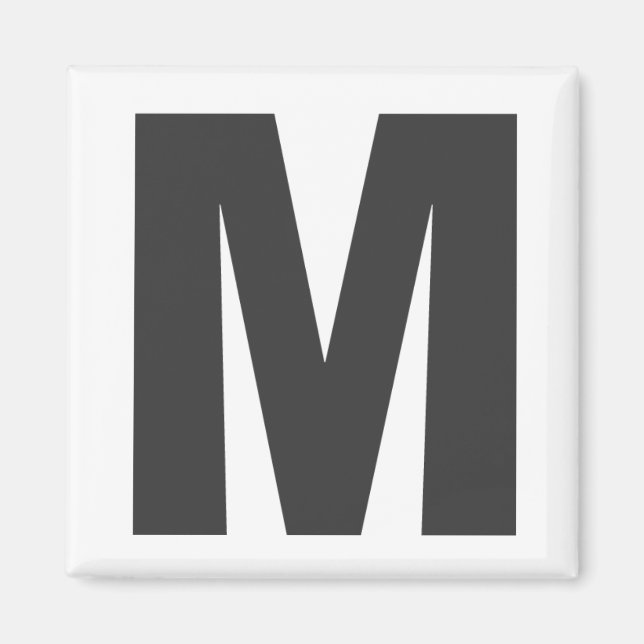 Magnet Buchstabe "M" (Vorne)